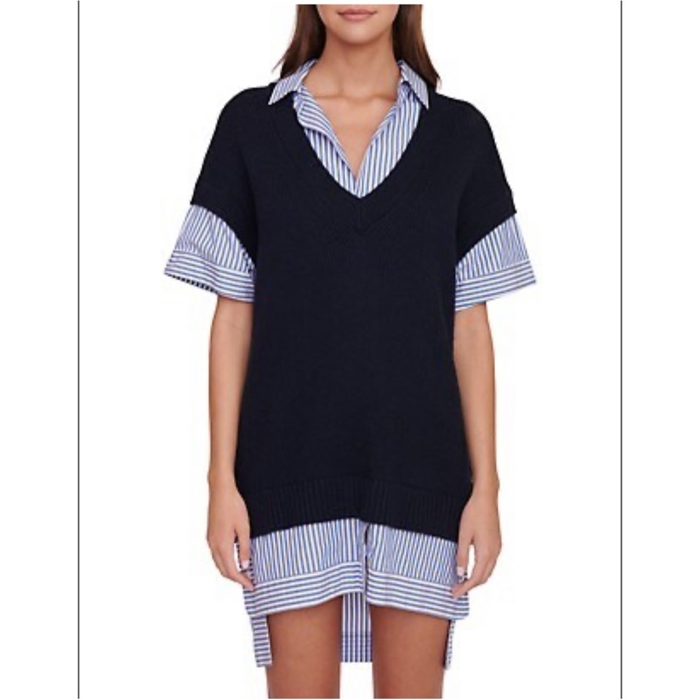 STAUDBridget Wool Sweater Shirt Dress